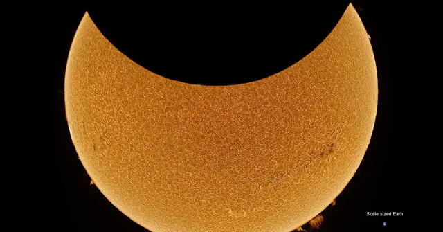 This 2021 Solar Eclipse Timelapse Was Made from 50,000 Photos