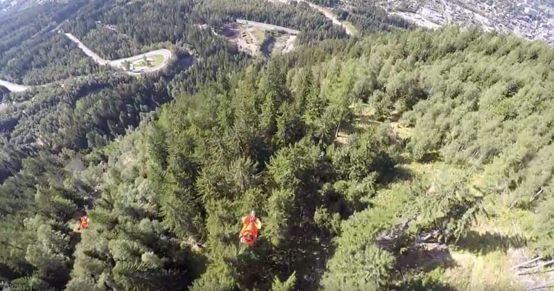 Watch A Dangerously Insane Wingsuit Flight Through The French Alps