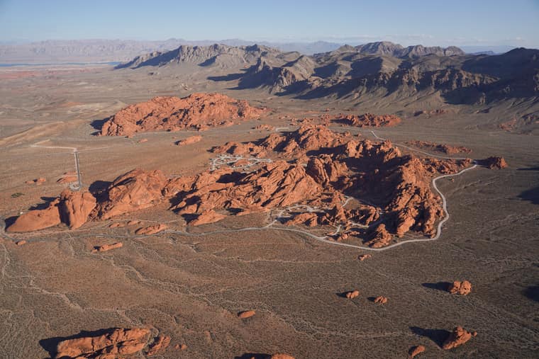Flying In An Open Door Helicopter From Las Vegas To Valley Of Fire